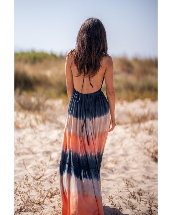 Tarifa Soul Maxi Sunset Navy Φόρεμα