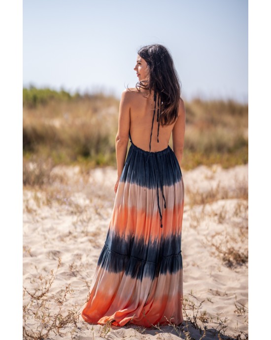 Tarifa Soul Maxi Sunset Navy Φόρεμα