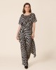 House Of Angels Zebra Print Black/White Μπλούζα