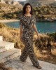 House Of Angels Zebra Print Asymmetric Μπλούζα & Παντελόνι