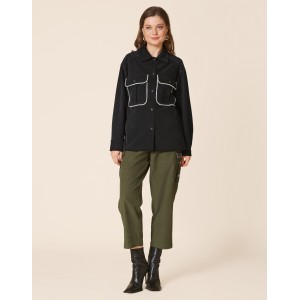 House Of Angels Stars Black Πουκάμισο