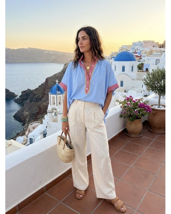 The Solaya World Tunic/Πουκάμισο Mao Ciel