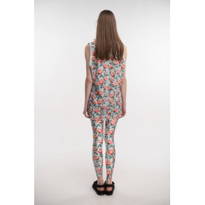 Type Love Pixie Roses Cyan Χαμηλόμεσο Κολάν