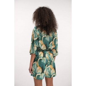 Type Love Coral Reef Satin Πουκάμισο