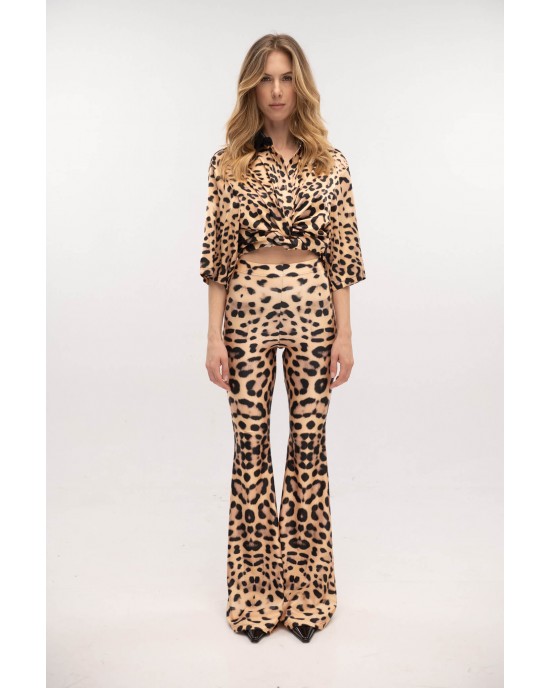 Type Love Flared Nude Leo Παντελόνι