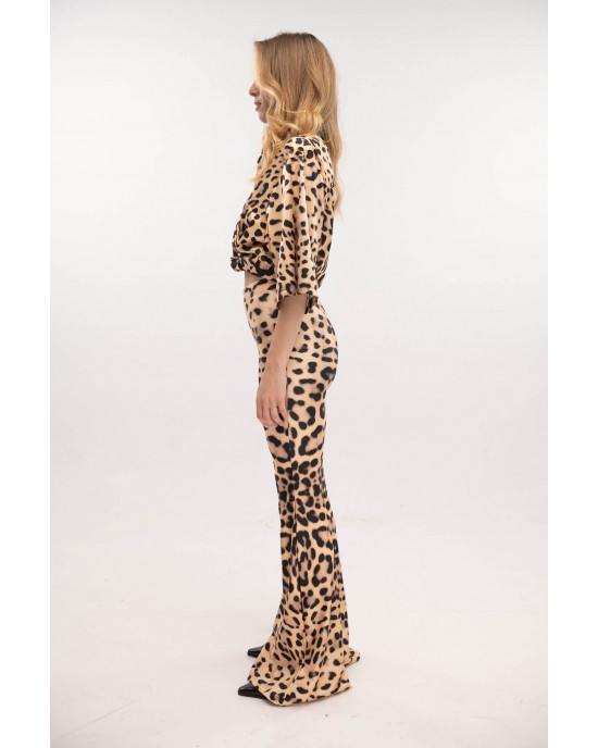 Type Love Flared Nude Leo Παντελόνι