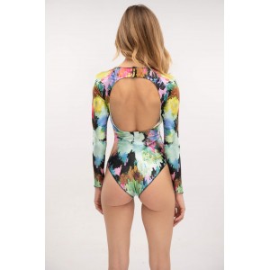 Type Love Flower Bomb Long Sleeve Ολόσωμο Μαγιό