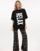 Type Love Oversized T-shirt Relax Black Μπλούζα