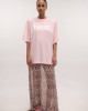 Type Love Oversized T-shirt True Kiss Pink Μπλούζα