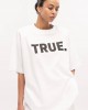 Type Love Oversized T-shirt True Kiss White Μπλούζα