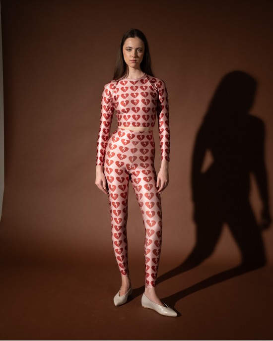 Type Love Blush Heart Ψηλόμεσο Κολάν