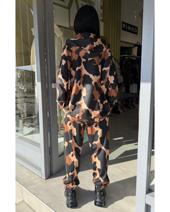 Type Love Cow Coffee Oversized Φούτερ & Παντελόνι