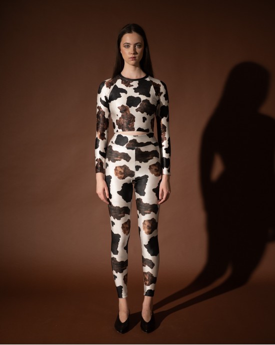 Type Love Cow White Ψηλόμεσο Κολάν