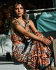 Type Love Lavalamp Coral Sleeveless Φόρεμα