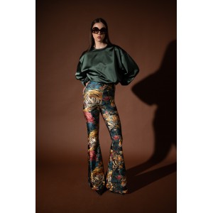 Type Love Wild Flower Flared Παντελόνι