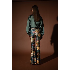 Type Love Wild Flower Flared Παντελόνι