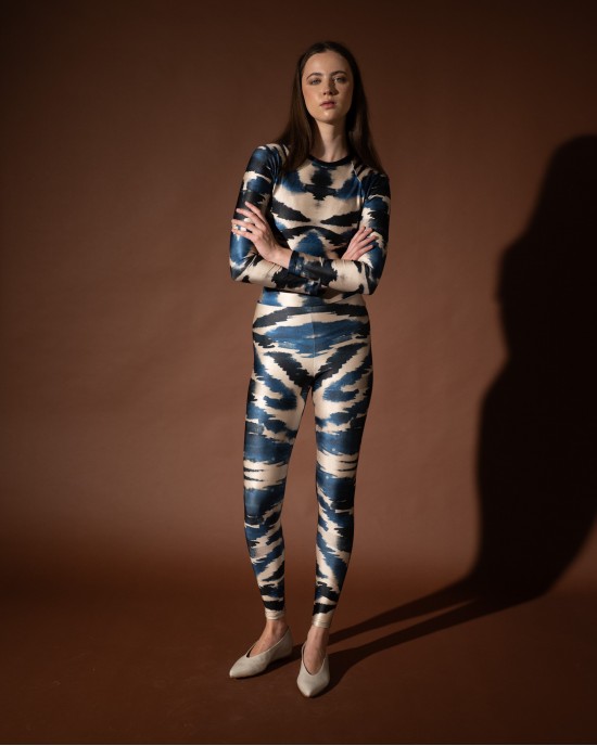 Type Love Zebra Blue Ψηλόμεσο Κολάν