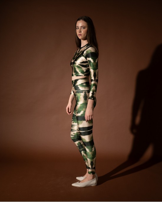 Type Love Zebra Green Ψηλόμεσο Κολάν