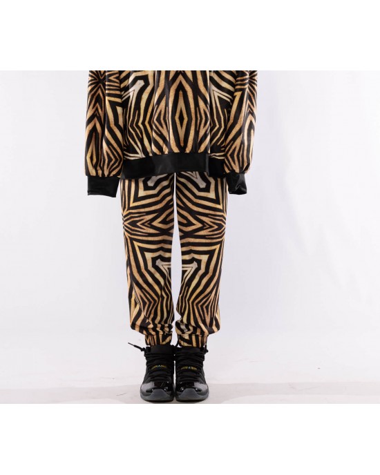 Type Love Gold Zebra Φούτερ Με Κουκούλα & Παντελόνι