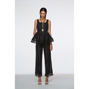 U R INK Cartaya Black Set Top & Παντελόνι