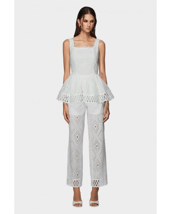 U R INK Cartaya White Set Top & Παντελόνι