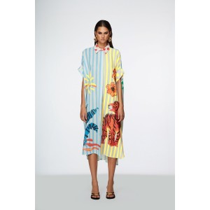 U R INK Soroa Multicolor Φόρεμα