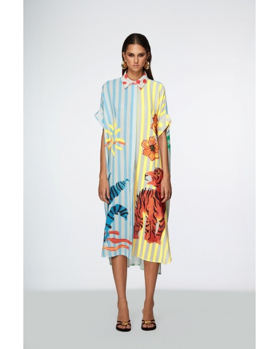 U R INK Soroa Multicolor Φόρεμα