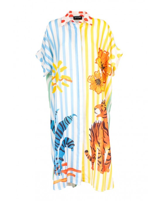 U R INK Soroa Multicolor Φόρεμα