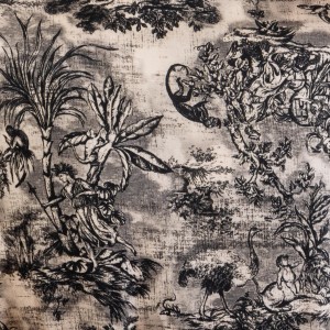 Vicolo Patterned Sand/Black Παντελόνι