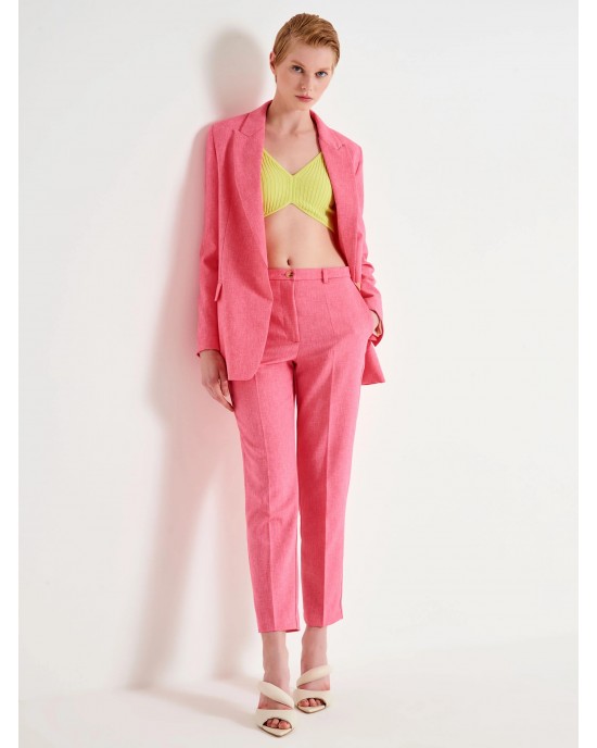 Vicolo Basic Σακάκι & Slim Παντελόνι Pink
