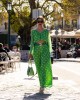Belloya Σετ Crop Top Με Παντελόνι & Ζώνη Πράσινο