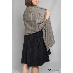 Milano Πασμίνα Γκρι/Καφέ