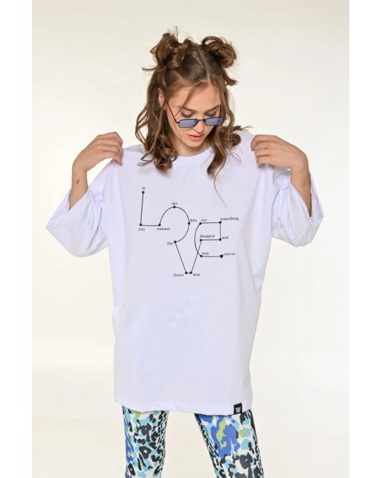 Wanderlust Love Unisex T-shirt White Μπλούζα