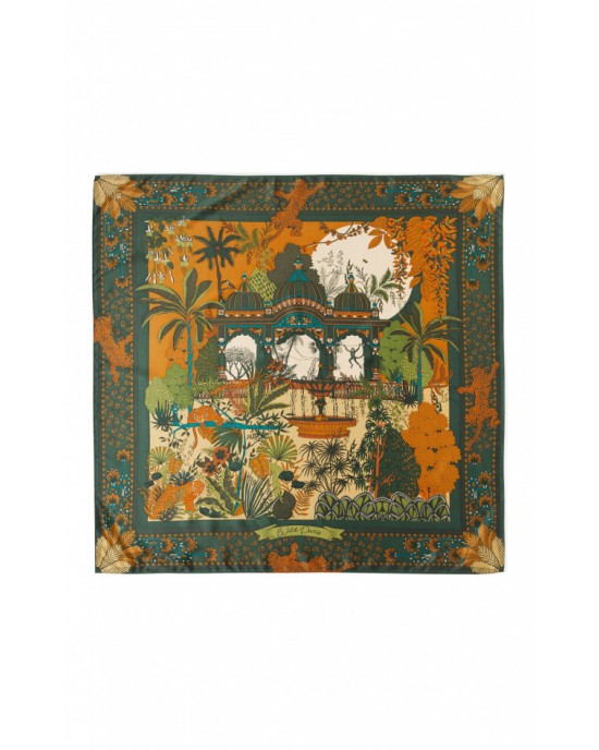 Wild Paris Amber Palace Green Medium Μαντήλι