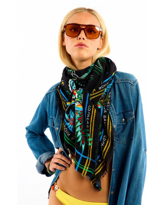 Wild Bahia Black Big Μαντήλι