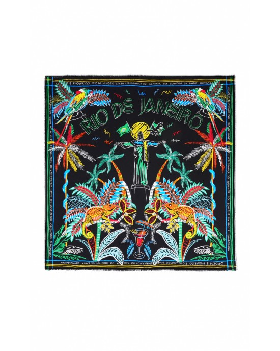 Wild Bahia Black Big Μαντήλι