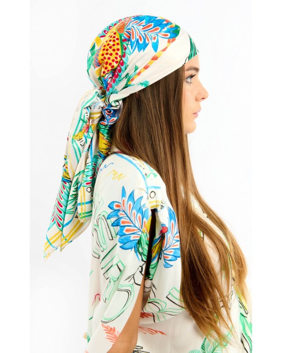 Wild Bahia White Medium Μαντήλι