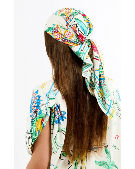 Wild Bahia White Medium Μαντήλι