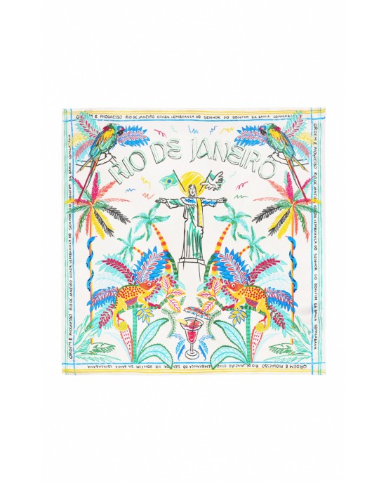 Wild Bahia White Mini Μαντήλι