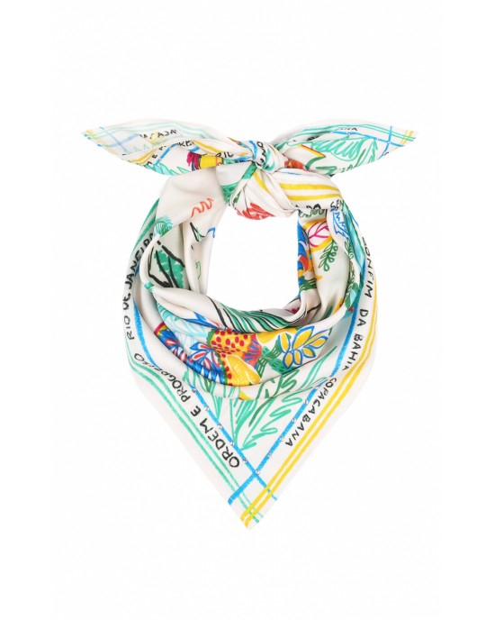 Wild Bahia White Mini Μαντήλι