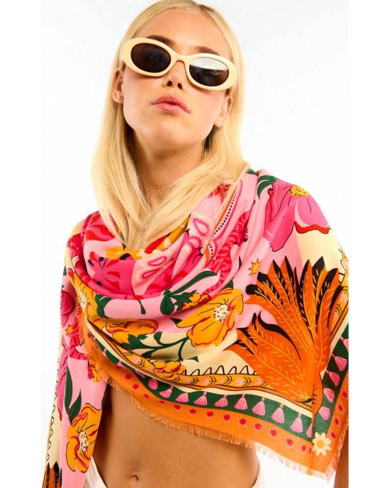 Wild Bandidas Pink Big Μαντήλι