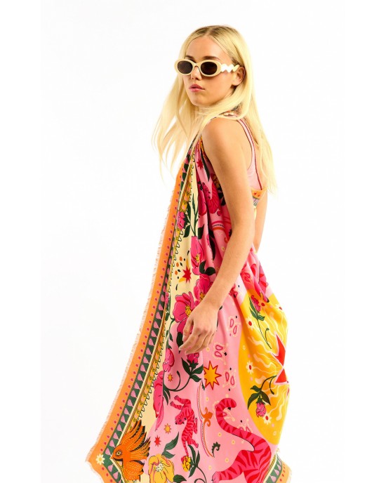 Wild Bandidas Pink Big Μαντήλι