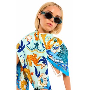 Wild Bandidas Blue Big Μαντήλι