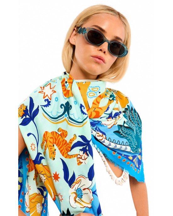 Wild Bandidas Blue Big Μαντήλι