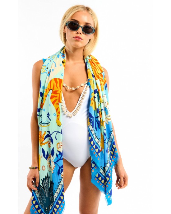 Wild Bandidas Blue Big Μαντήλι