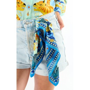 Wild Bandidas Blue Mini Μαντήλι