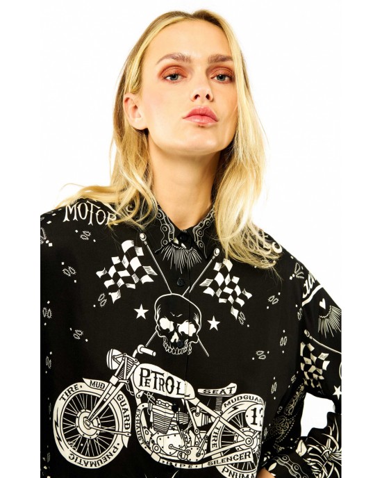 Wild Bonaventure Bandana Black Πουκάμισο