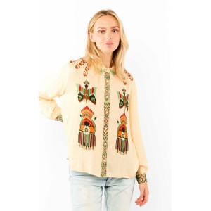 Wild Bonaventure New Western Beige Πουκάμισο