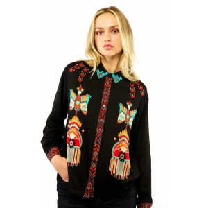 Wild Bonaventure New Western Black Πουκάμισο