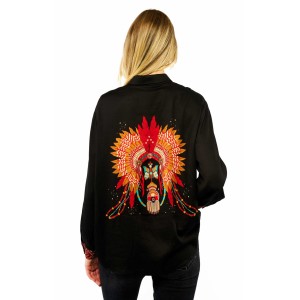 Wild Bonaventure New Western Black Πουκάμισο